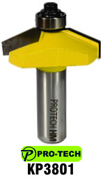 Classical cove edge profile bit by Pro-Tech