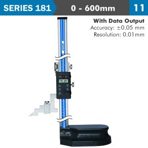 DIG. HEIGHT GAUGE 600MM 0.05MM ACC. 0.01MM RES. S/STEEL