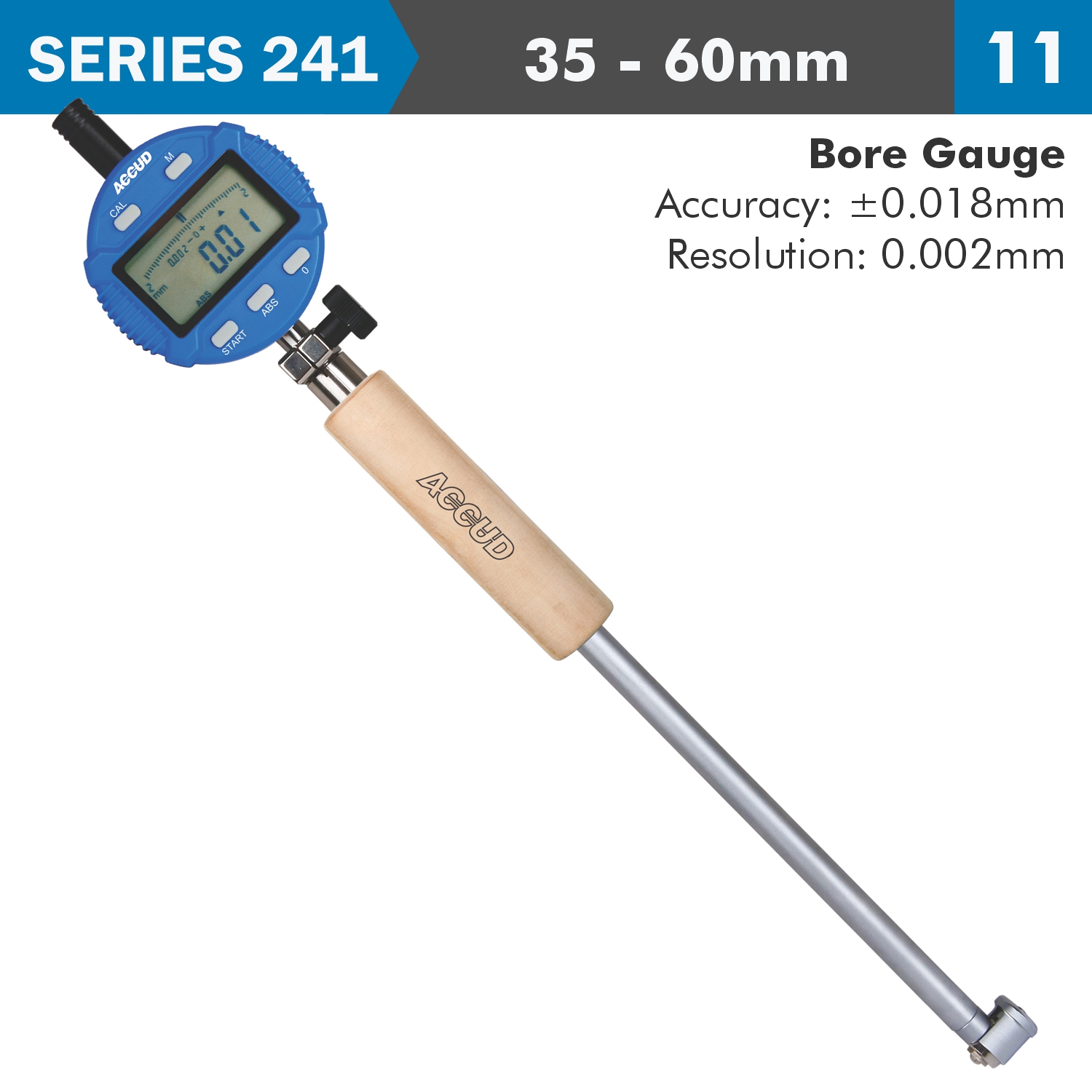 DIG. BORE GAUGE 35-60MM 0.018MM ACC. 0.001MM GRAD.