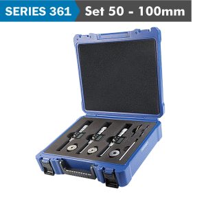 DIG. 3 POINTS INSIDE MICROMETER SET 50-100MM (MICROMETERS INC. 50-63