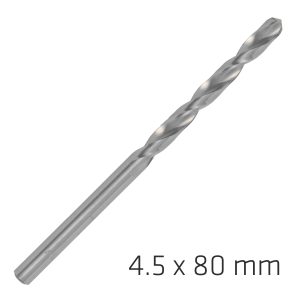 ALPEN PRO HSS 4.5MM DRILL DIN 338 RN 135 SPLIT POINT PLASTIC WALLET  (