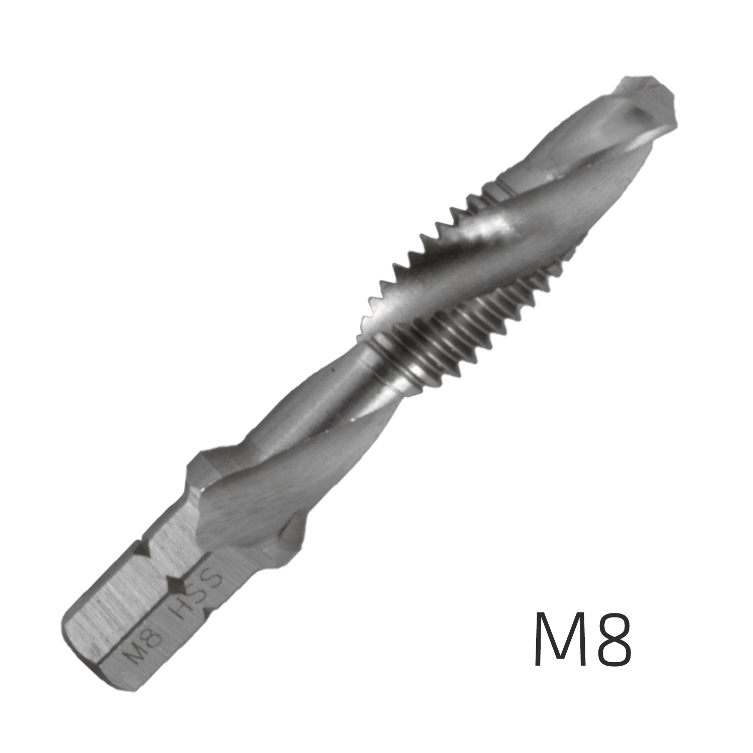 ALPEN COMBINATION TAP PLW M8 1/4' SHANK