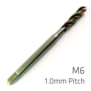 MACHINE TAP COBALT 6MM SPIRAL FLUTED IN POUCH 1.0MM PITCH