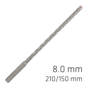 FORCE X 8.0 x 210/150 SDS-PLUS REBAR DRILL BIT X4 CUTTING EDGES - BULK