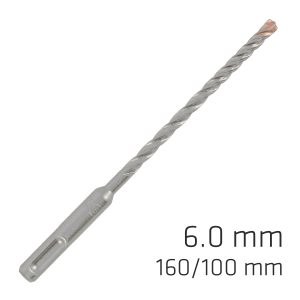FORCE X 6.0 x 160/100 SDS-PLUS REBAR DRILL BIT X4 CUTTING EDGES