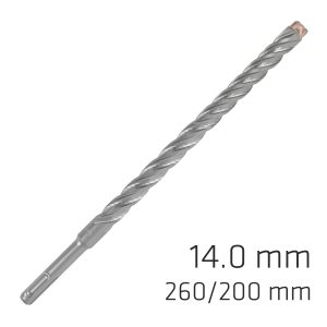 FORCE X 14.0 x 260/200 SDS-PLUS REBAR DRILL BIT X4 CUTTING EDGES