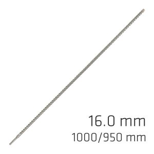 FORCE X 16.0 x 1000/950 SDS-PLUS REBAR DRILL BIT X4 CUTTING EDGES