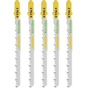 JIGSAW BLADE WOOD CURVES S 75-4 K-5 (5 P