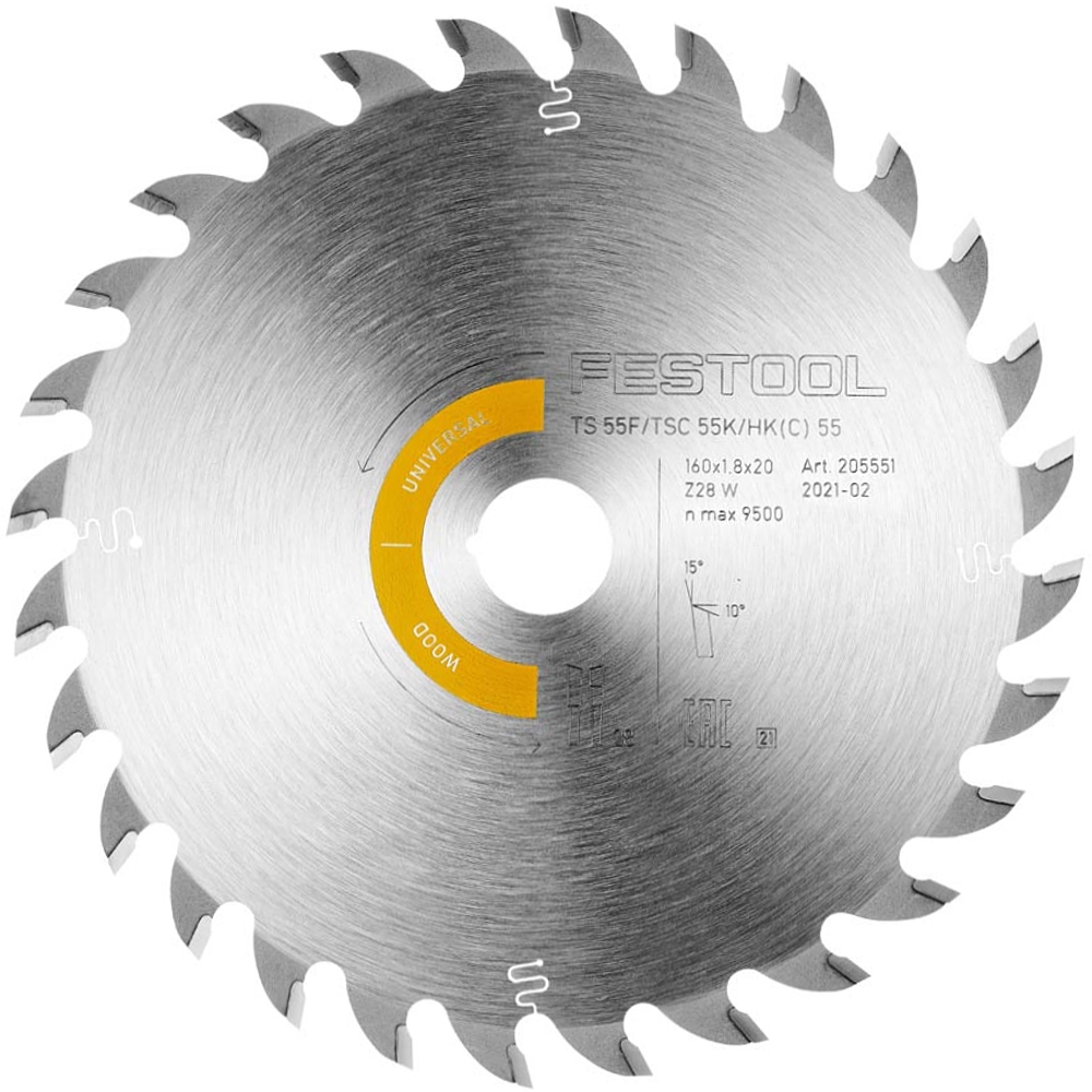 SAW BLADE WOOD UNIVERSAL HW 160X1