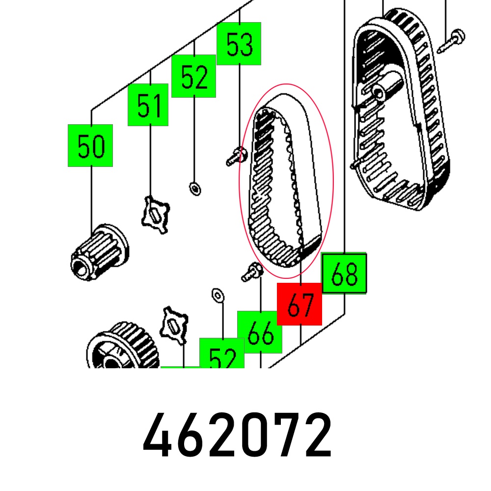 TOOTHED BELT T-5