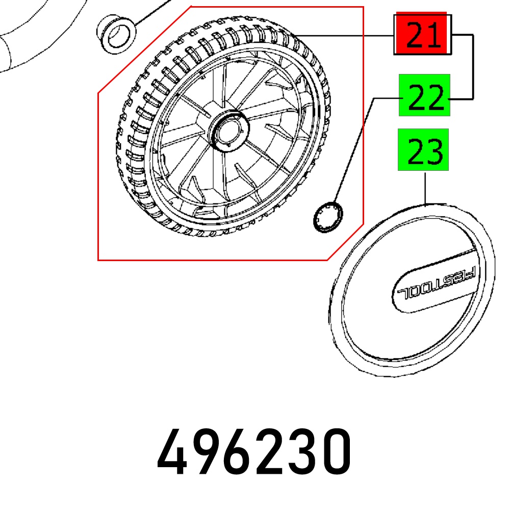 WHEEL ET-BG CT26-36