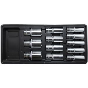FIXMAN TRAY 12 PIECE 1/2' DRIVE DEEP SOCKETS
