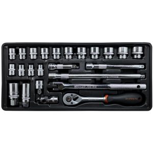 FIXMAN TRAY 24 PIECE 3/8' DRIVE SOCKETS AND ACCESSORIES