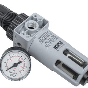 FILTER/REGULATOR 1/4' IN LINE WITH AUTO DRAIN