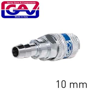 HARDENED STEEL QUICK COUPLER 10MM HOSE TAIL