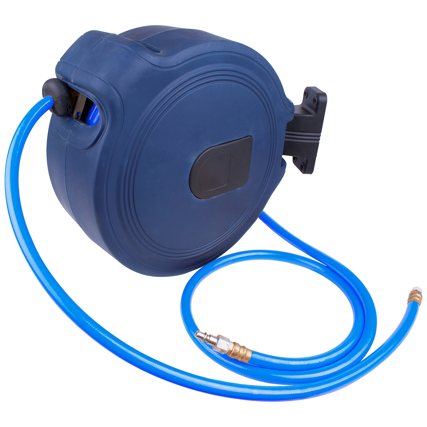 AIR HOSE REEL 15M X 9.5MM(3/8) PU HOSE P/P CASING WALL MOUNTED
