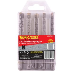 SDS 110MM  DRILL BIT SET 5PC 2 X6MM