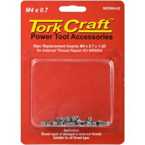THREAD REPAIR M4 X 0.7 X 6MMMREPL INSERTS FOR NR5004 50PCS
