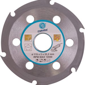 BLADE 6 TEETH 115MM FOR WOOD ON ANGLE GRINDER