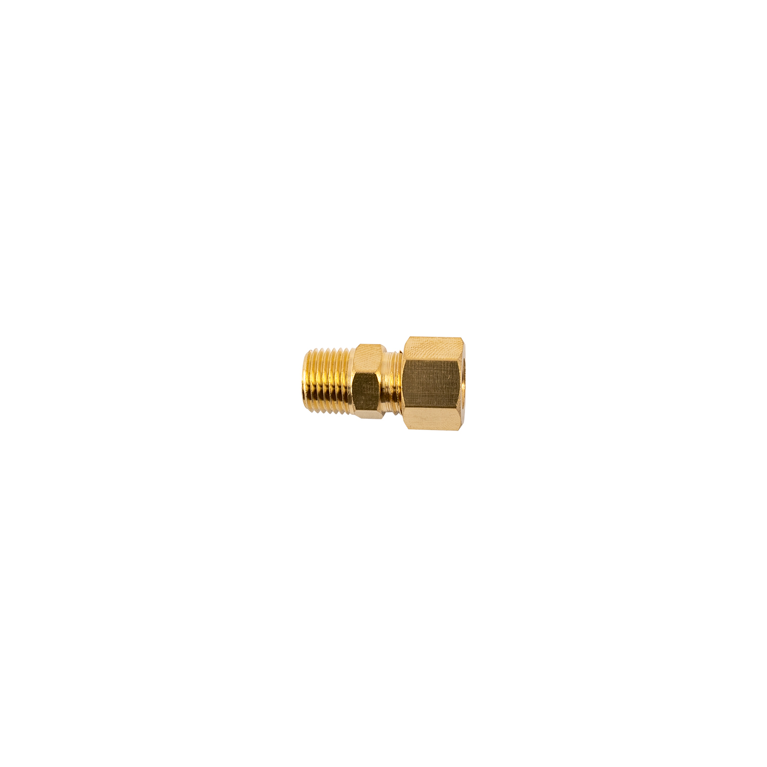 BRASS CONICAL STR. 1/4'TUBE X 1/8' M