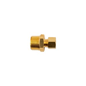 BRASS CONICAL STR. 1/4' TUBE X 3/8' M