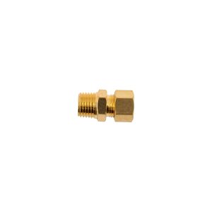 BRASS CONICAL STR. 5/16' TUBE X 1/4' M