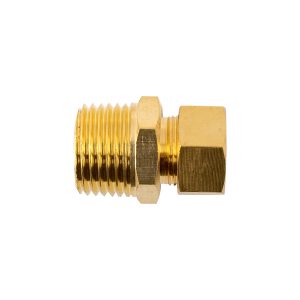 BRASS CONICAL STR. 1/2' TUBE X 1/2' M