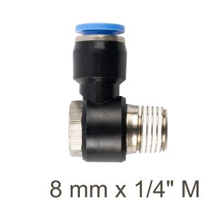 SWIVEL ELBOW PU 8MM X 1/4' M