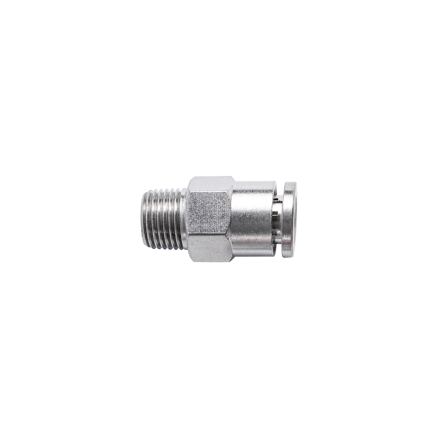 METAL PU FITTING STRAIGHT 6MM X 1/8' M