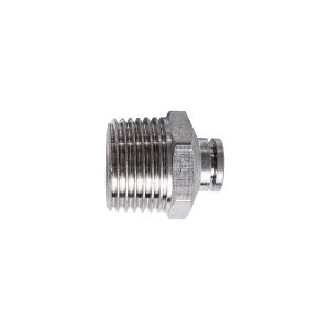 METAL PU FITTING STRAIGHT 6MM X 1/2' M