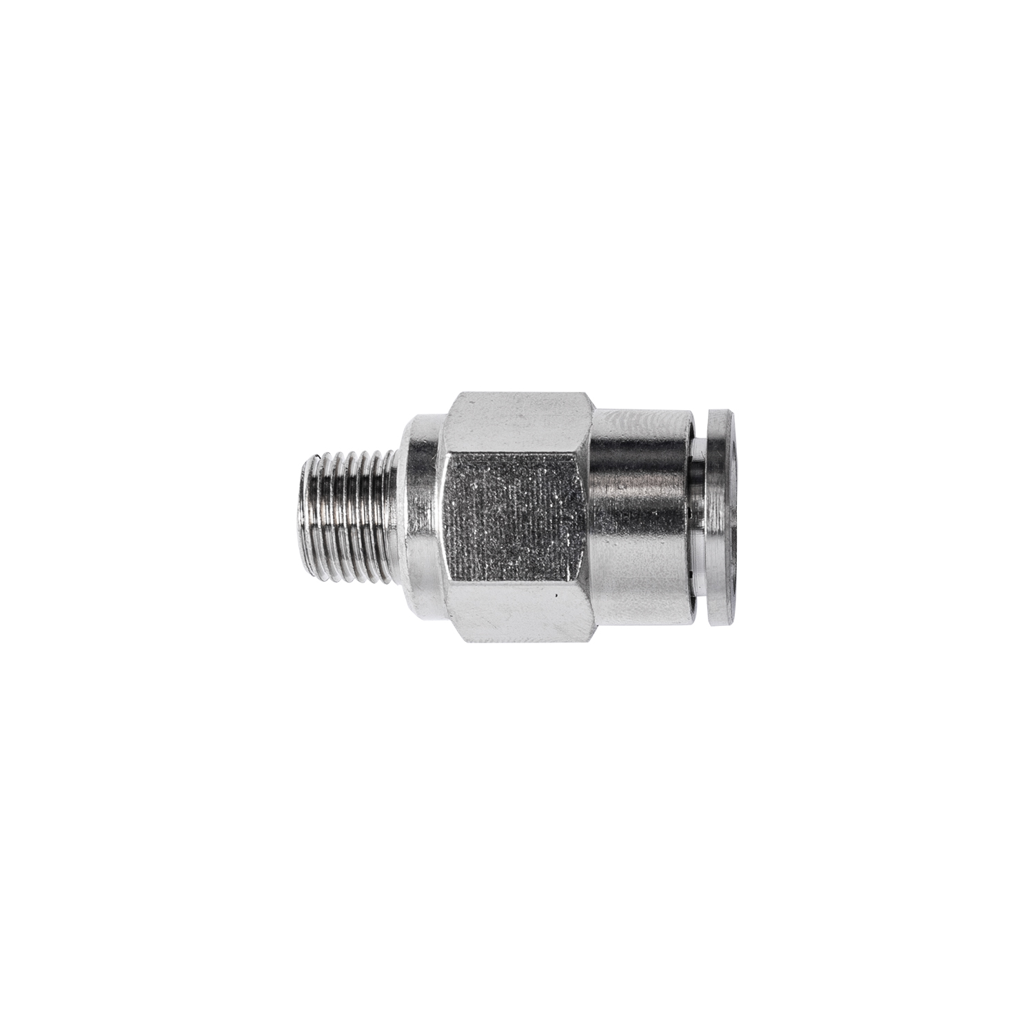 METAL PU FITTING STRAIGHT 10MM X 1/8' M