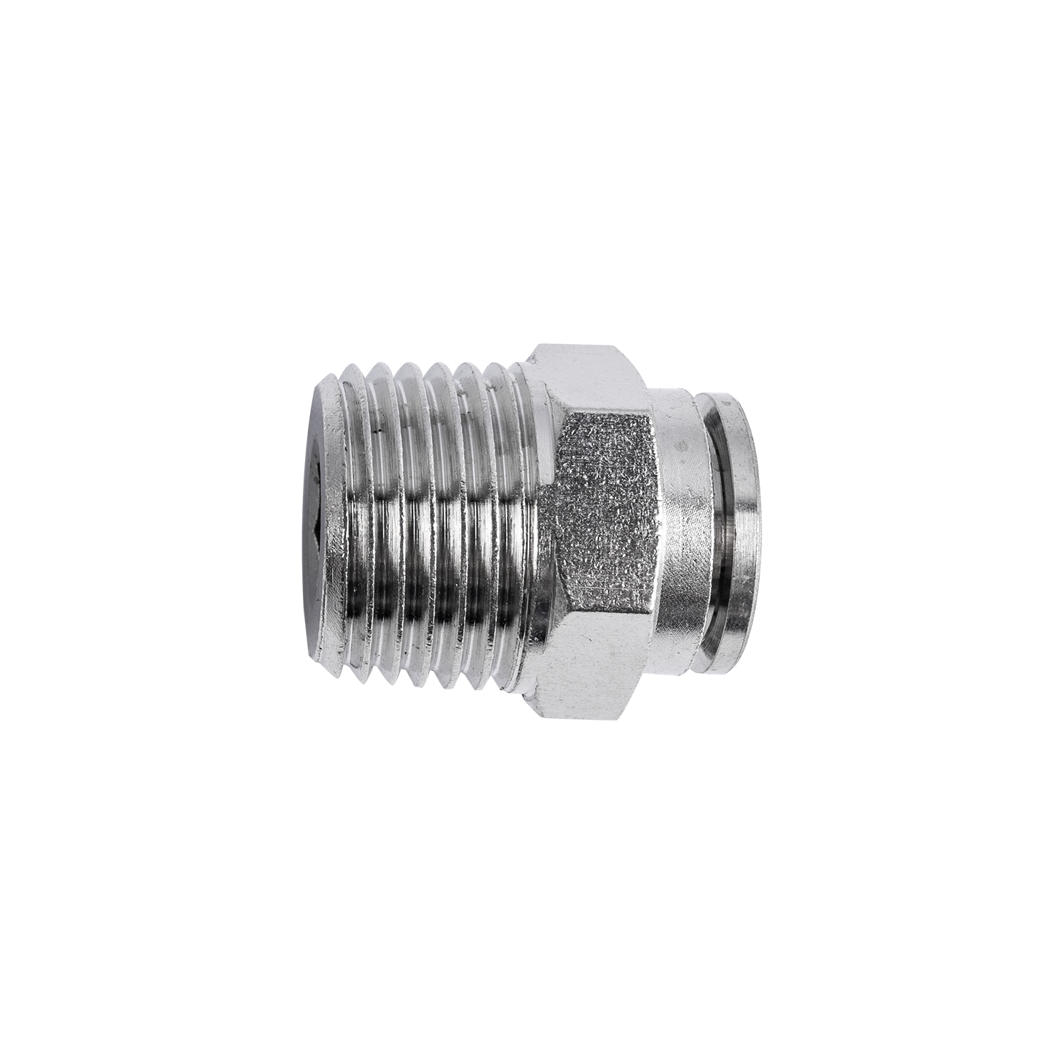 METAL PU FITTING STRAIGHT 12MM X 1/2' M