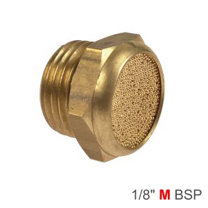MUFFLER BRASS FLAT 1/8' MALE