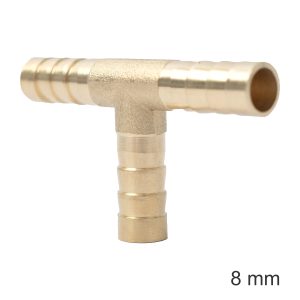 T TYPE HOSE CONNECTOR 8MM BULK