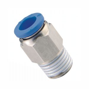 PU HOSE FITTING STRAIGHT STUD 6MM-M6 MALE