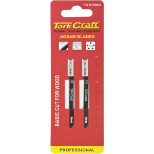 U-SHANK JIGSAW BLADE 12TPI WOOD 2MM 2PC