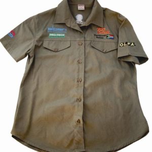 VERMONT LADIES BLOUSE LONG SLEEVE OLIVE 2X-LARGE
