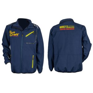 UNISEX SOFT SHELL JACKET BLUE - SMALL
