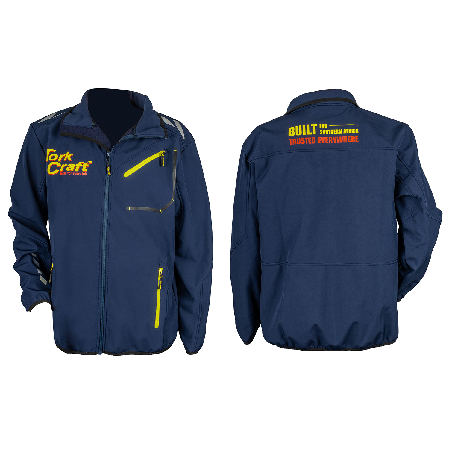 UNISEX SOFT SHELL JACKET BLUE - 2X-LARGE