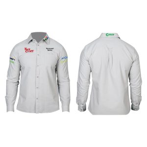 VERMONT MENS COTTON LONG SLEEVE SHIRT GREY SMALL