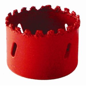 HOLE SAW CARBIDE GRIT 22MM - RED