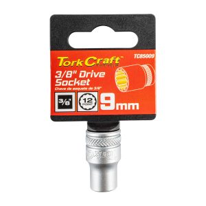 SOCKET 3/8'DR 9MM 12PT CRV