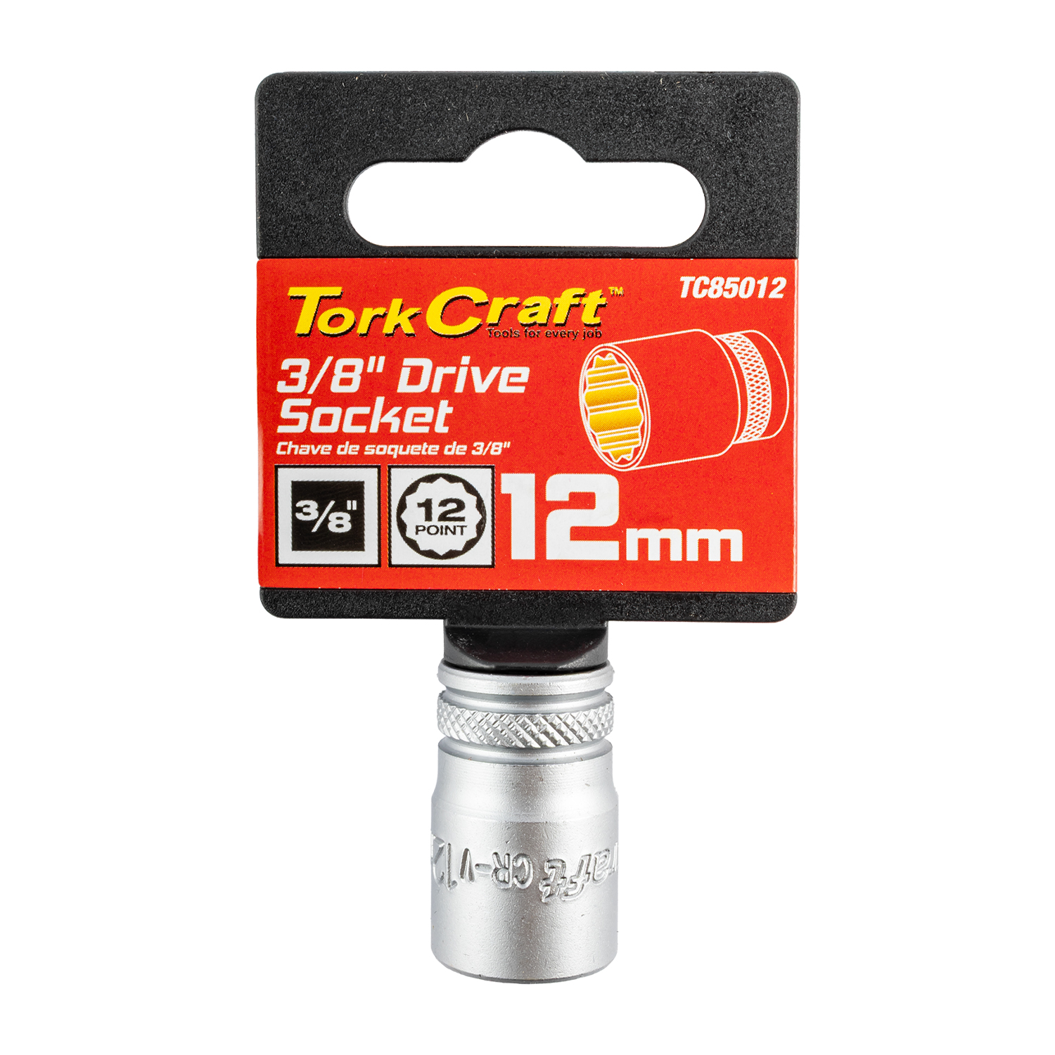 SOCKET 3/8'DR 12MM 12PT CRV