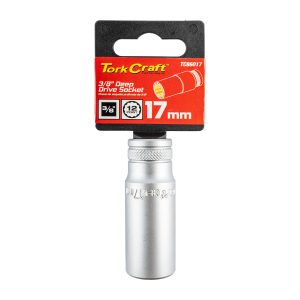 DEEP SOCKET 3/8'DR 17MM 12PT CRV
