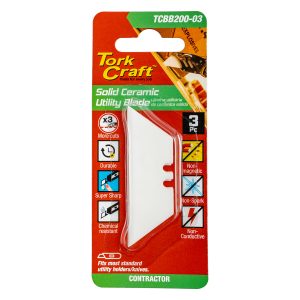 UTILITY BLADE CERAMIC SOLID 61MM X 19MM X 0.60MM 3PC