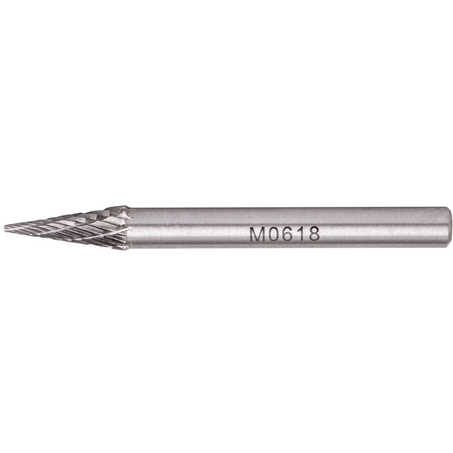 ROTARY BURR TUNGSTEN 6X18X6MM CONICAL STRAIGHT