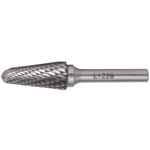 ROTARY BURR TUNGSTEN 12X28X6MM CONICAL