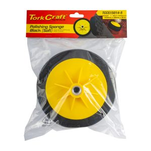 COMPOUNDING SPONGE 150MM X M14 BLACK WAFFLE SOFT