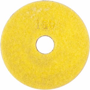100MM DIAMOND WET POLISHING PAD 150 GRIT YELLOW