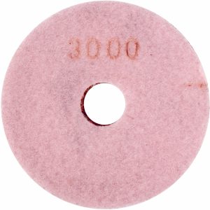 100MM DIAMOND WET POLISHING PAD 3000 GRIT PINK